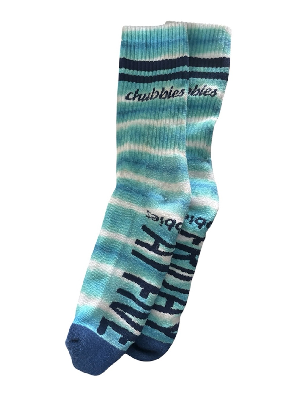 Chubbies Aqua Tie-Dye Crew Socks - Men's